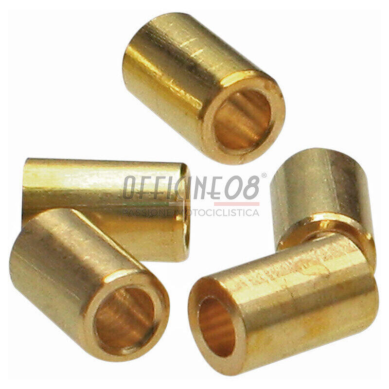 Cable locking nipple to weld throttle 3x4mm brass set 10pc