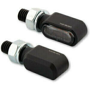 Led winkers Highsider Bronx mini black matt smoked pair - Pictures 3