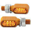 Coppia frecce led Highsider Bronx mini oro fumè - Foto 1