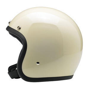 Motorcycle helmet open face Biltwell Bonanza white - Pictures 4