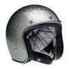 Motorcycle helmet open face Biltwell Bonanza silver glitter - Pictures 1