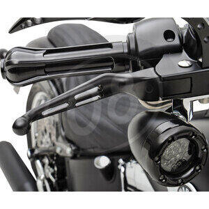 Handlebar control lever kit Harley-Davidson Sportster '96-'03 Drag Specialties Wide Blade slotted black - Pictures 2