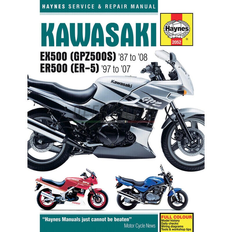 Manuale di officina per Kawasaki GPZ 500 S