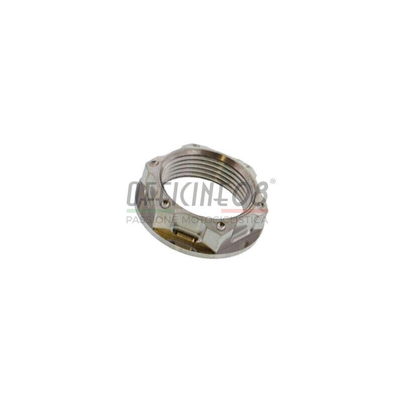 Wheel spindle nut M25x1.5 key 30mm titan grey