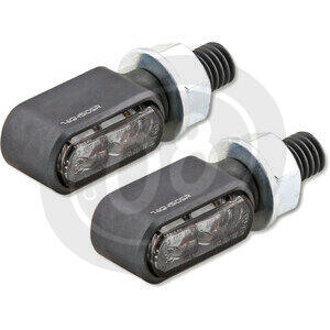 Led winkers Highsider Bronx mini titan smoked pair - Pictures 3