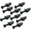 Fairing screw M6x11mm plastic black set 10pc - Pictures 1