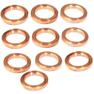 Washer gasket 8x14x1mm copper set 10pc