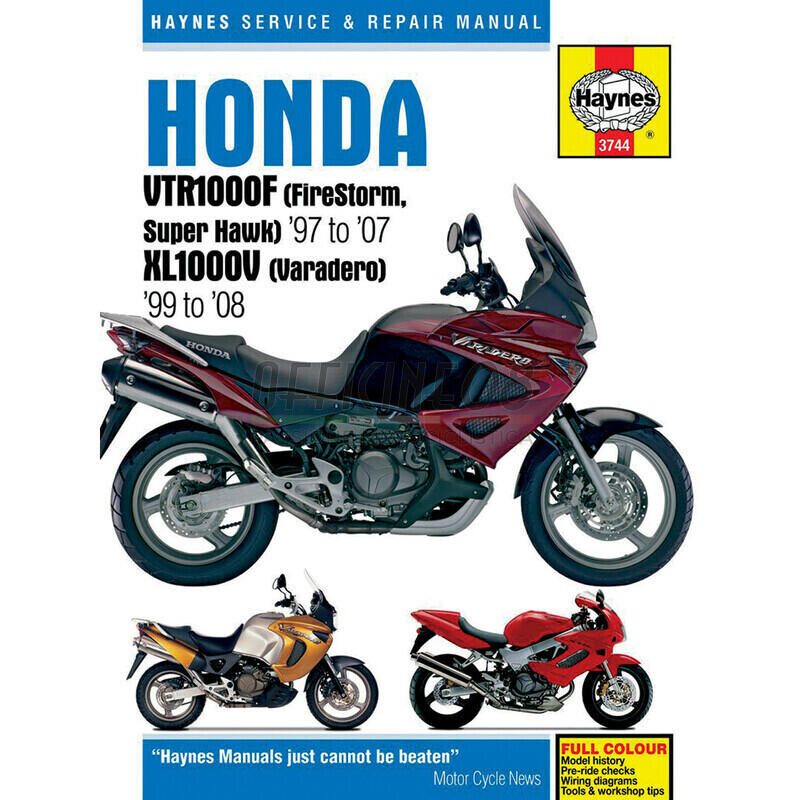 Manuale di officina per Honda VTR 1000 Fire Storm