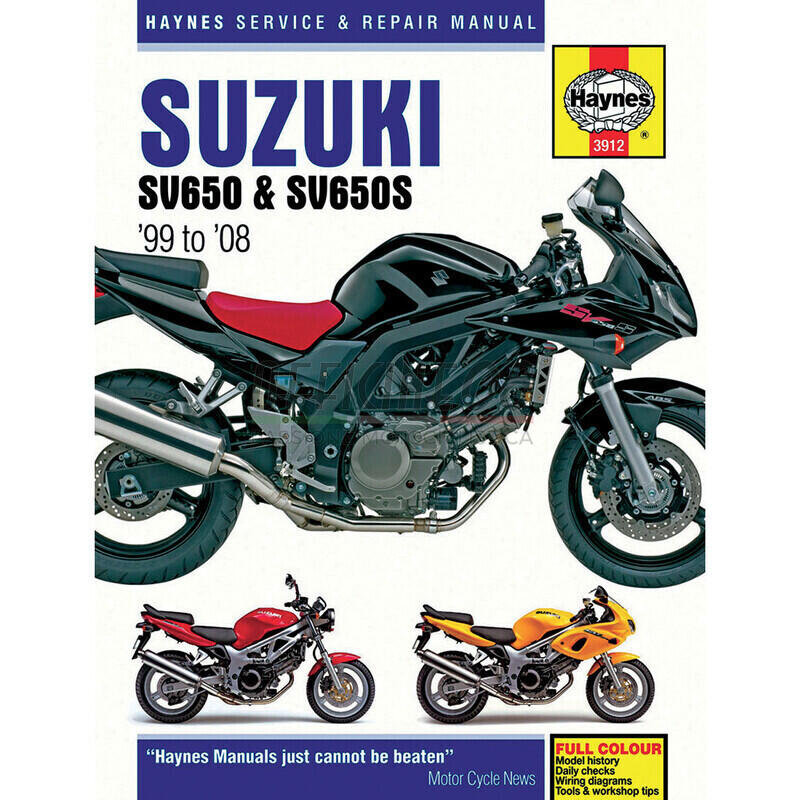 Manuale di officina per Suzuki SV 650 -'08