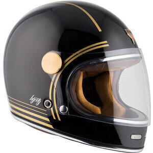 gold and black motorcycle helmet HAX Force Blade Matte M Built to disappear at speed ICON Airform Motorcycle Helmet Gold