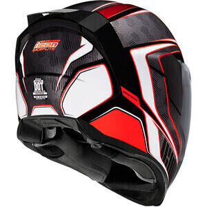 Casco moto integrale Icon Airflite Raceflite nero/bianco/rosso - Foto 3