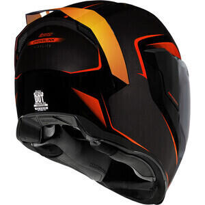 Motorcycle helmet full-face Crosslink Raceflite black/red - Pictures 3