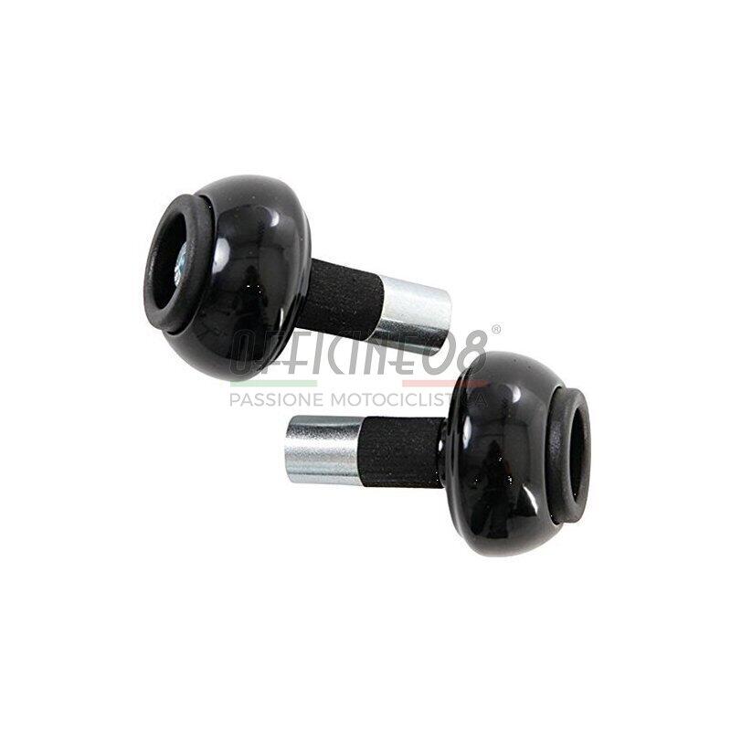 Coppia contrappesi antivibranti LSL sferici 18mm nero acciaio