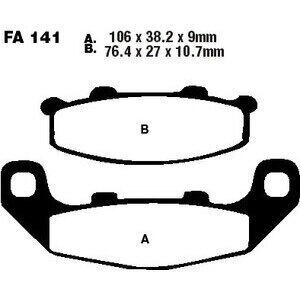 Pasticche freno EBC Brakes FA141 - Foto 2