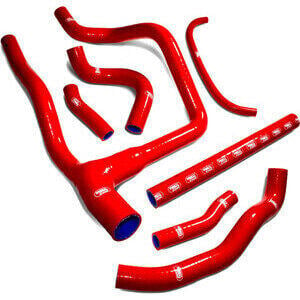 Radiator hose Honda XRV 750 Africa Twin -'92 kit Samco red