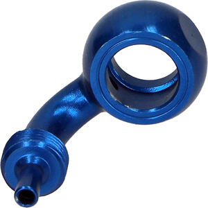 Banjo bolt fitting 10mm Allegri 90° alloy blue