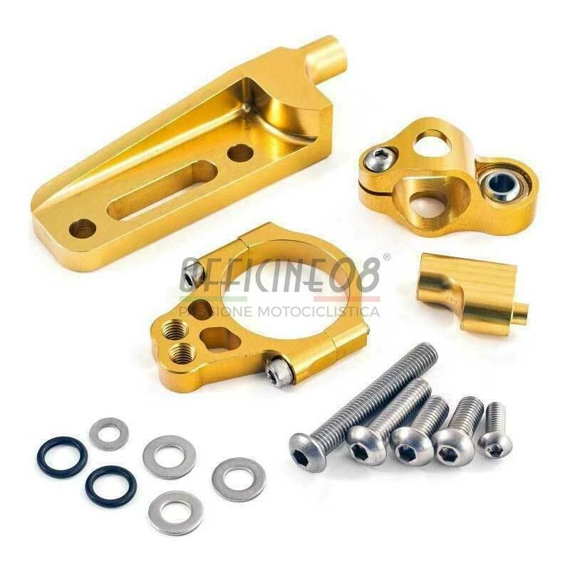 Kit ammortizzatore di sterzo per Aprilia Shiver 750 SL -'09 attacchi Hyperpro oro