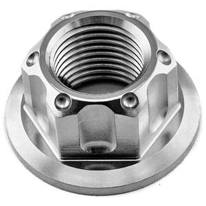 Wheel spindle nut M16x1.5 stainless grey