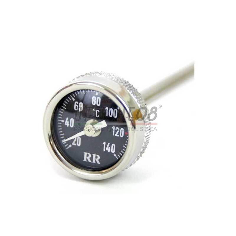 Engine oil thermometer M25x1.5 lenght 160mm dial black