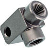 Ripartitore di frenata 2 vie 90° M10x1 alluminio antracite - Foto 1 Ripartitore di frenata 2 vie 90° M10x1 alluminio antracite - Foto 1