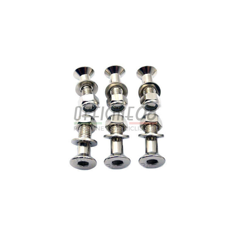 Bullone fissaggio corona M8x1.25, lunghezza 28mm set 6pz