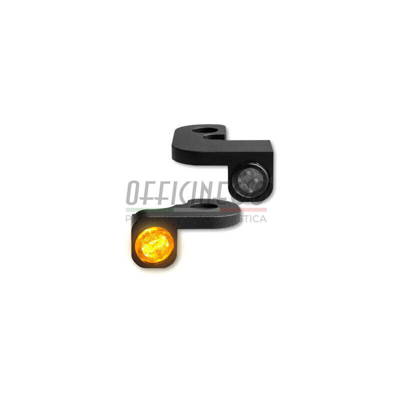 Coppia frecce led per Harley-Davidson V-Rod anteriori Heinz Bikes Nano nero fumè