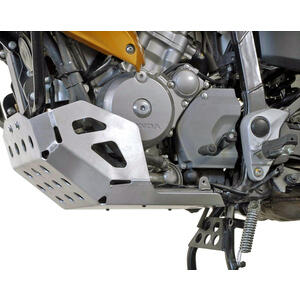 Piastra Paramotore In Acciaio Inox Per TRANSALP XL750 – Protezione Inferiore Motore, Set Argentato