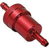 Fuel filter 6mm alloy red