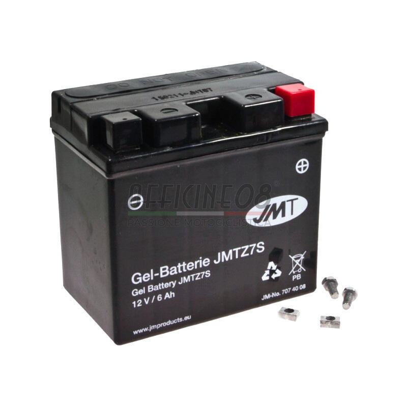 Batteria di accensione JMT YTZ7S gel 12V-6Ah