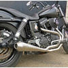Auspuffanlage Komplett Harley-Davidson Dyna Street Bob 1690 Mass Cafe Racer 2-1 - Bilder 1