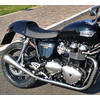 Silencieux d'échappement Triumph Thruxton 900 Mass Cafe Racer Retrò paire - Photos 1