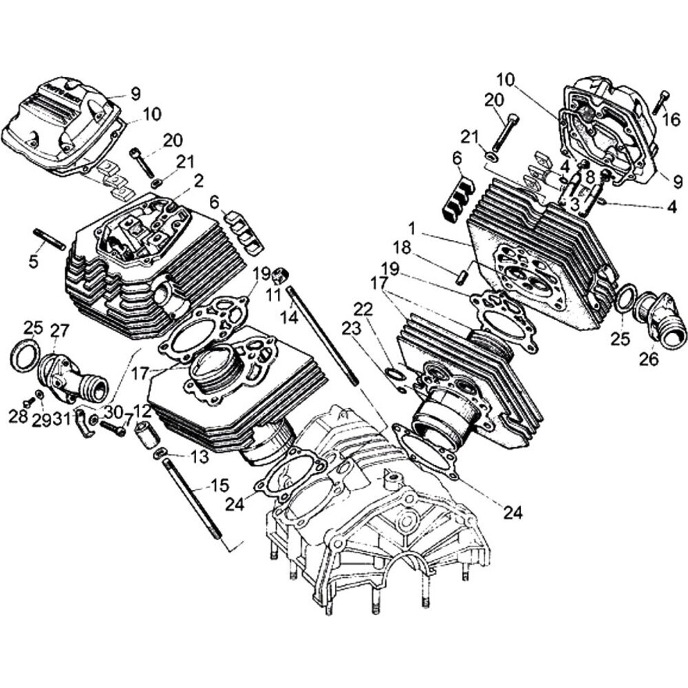 Moto Guzzi V 35 - Motore