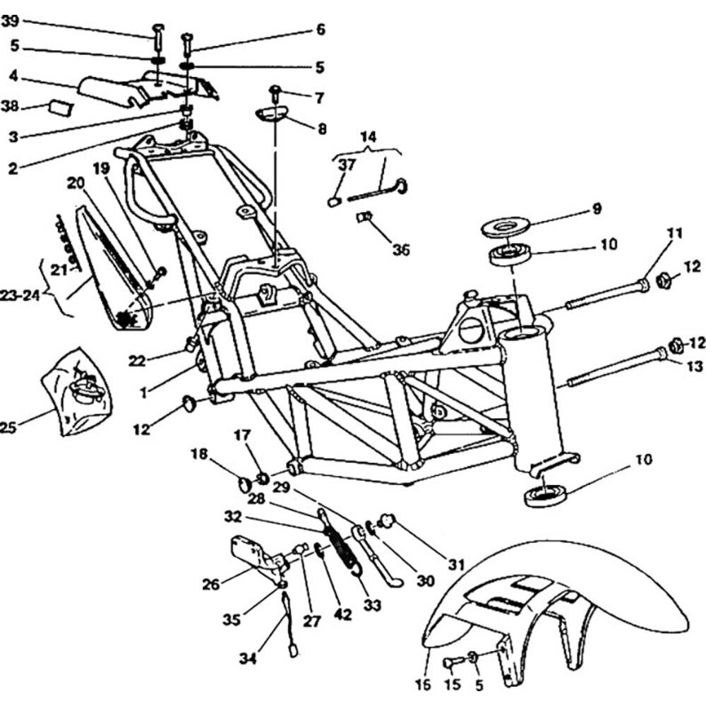 Ducati Monster 900 - Chassis