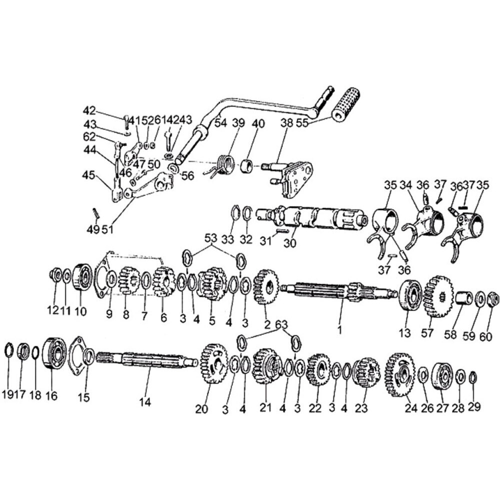 Moto Guzzi V 35 C - Engine