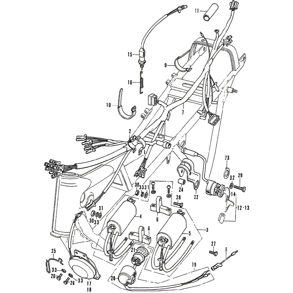 Honda CB 750 Four K2 - Impianto Elettrico